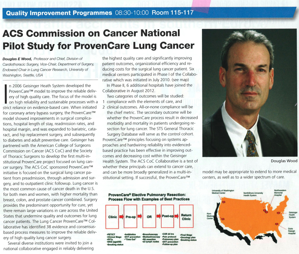ACS Commission on Cancer National Pilot Study for ProvenCare Lung Cancer